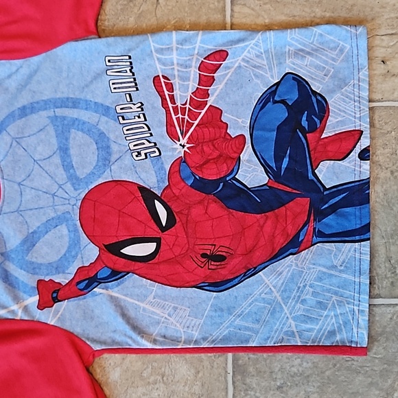 Marvel Spider-Man 2pc Pajamas Boys Size 8 - Picture 7 of 11